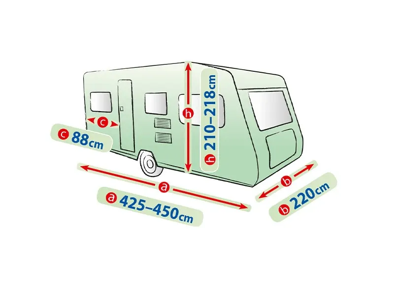 Висококачествено Покривало Kegel за каравана син цвят Серия Mobile Garage 450ER - 0