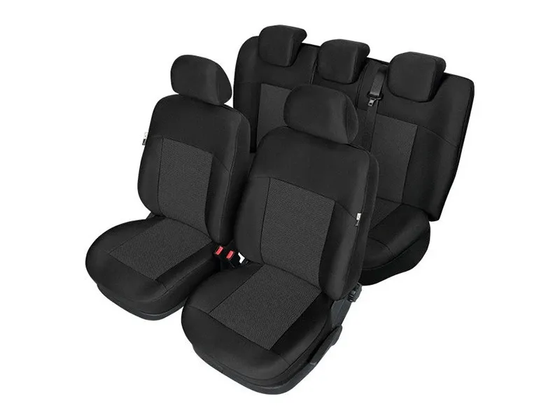 Пълен Комплект Тапицерия Kegel за предни+задни седалки на Kia Sportage IV 2015-2020 Черна Текстил - 0