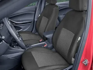 Пълен Комплект Тапицерия Kegel за предни+задни седалки на Skoda Yeti 2013-2017 Черна Текстил