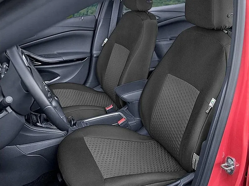 Пълен Комплект Тапицерия Kegel за предни+задни седалки на Skoda Yeti 2013-2017 Черна Текстил - 0