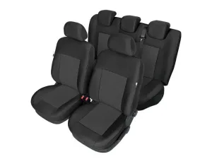 Пълен Комплект Тапицерия Kegel серия Tailore Made за предни и цяла задна седалка на Opel Corsa E 2014-2019 Черна Текстил