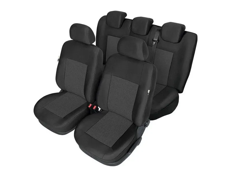 Пълен Комплект Тапицерия Kegel серия Tailore Made за предни и цяла задна седалка на Opel Corsa E 2014-2019 Черна Текстил - 0