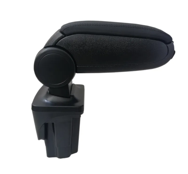 Нов Подлакътник, Барче за автомобил за Сеат Леон Seat Leon 1P 2005-2012 с черно луксозно кожено покритие еко кожа - 0