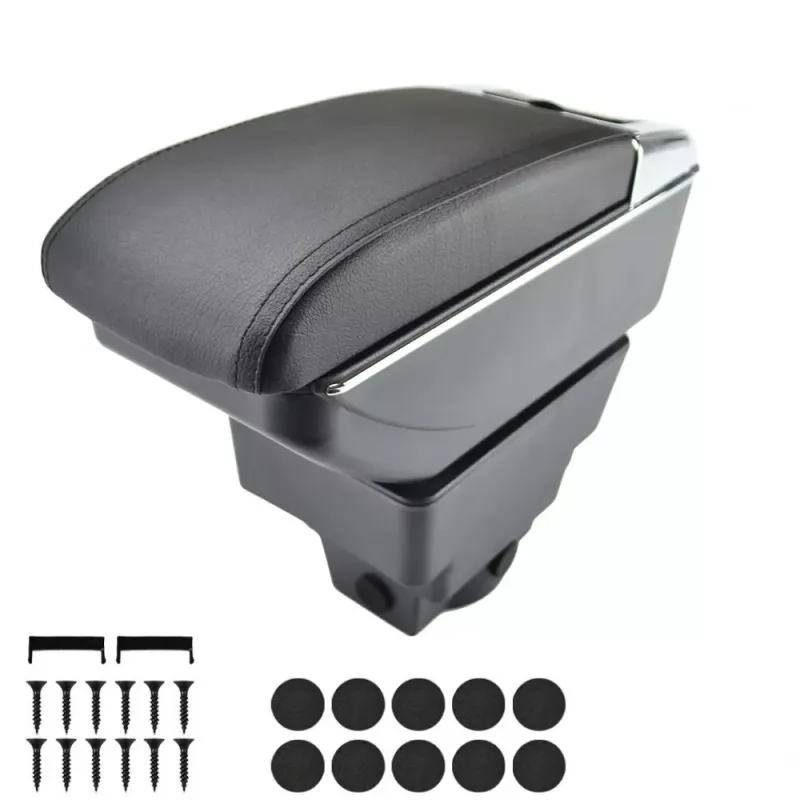 Подлакътник барче за Opel Astra J 2009–2018 MK4 - Еко кожа – Черен - 0