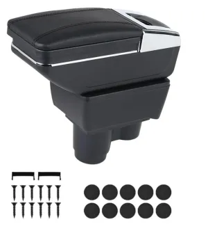 Подлакътник барче за Dacia Duster 2 II 2017–2024 - Еко кожа - Черен