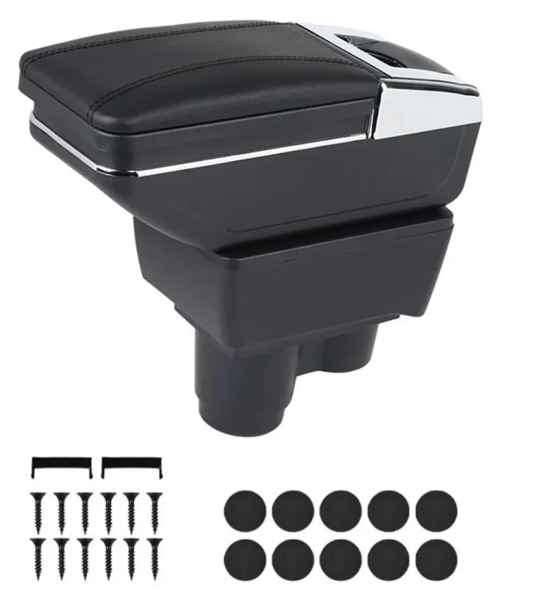 Подлакътник барче за Dacia Duster 2 II 2017–2024 - Еко кожа - Черен - 0