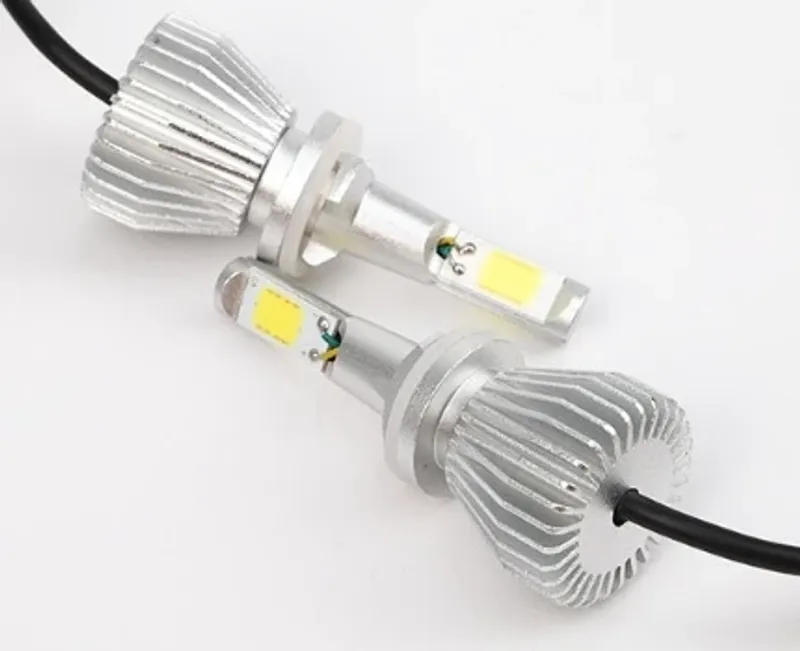 2бр. Комплект ЛЕД LED 24W 3000lm диодни Крушки H7 12V 24V - 0