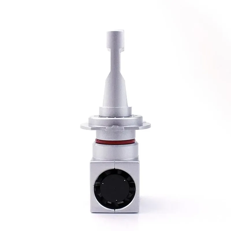 Комплект Умалени Мини Лед Led Диодни Крушки М3 H7 Х7 12V 24V 50W 5000lm за Трактори Мотоциклети Мотори Автомобили - 0