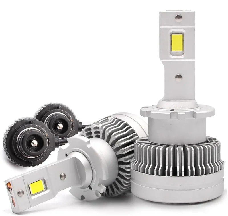 Комплект от 2 броя LED ЛЕД диодни крушки D2S за xenon 12-24V 50000lm Canbus без грешки 6000K - 0