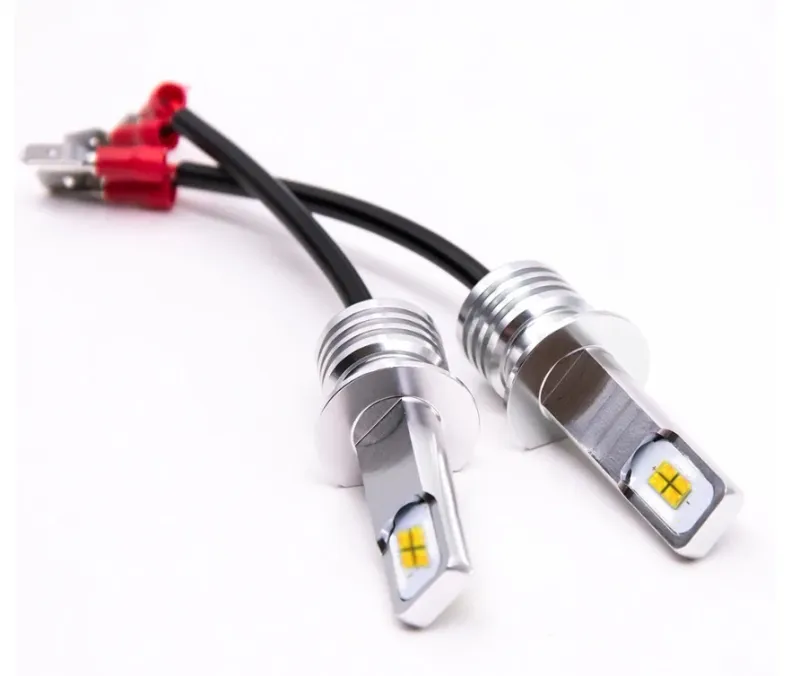 Комплект от 2 броя ЛЕД LED крушки за фарове H1 Х1 12V-24V Бели 6000k - 0