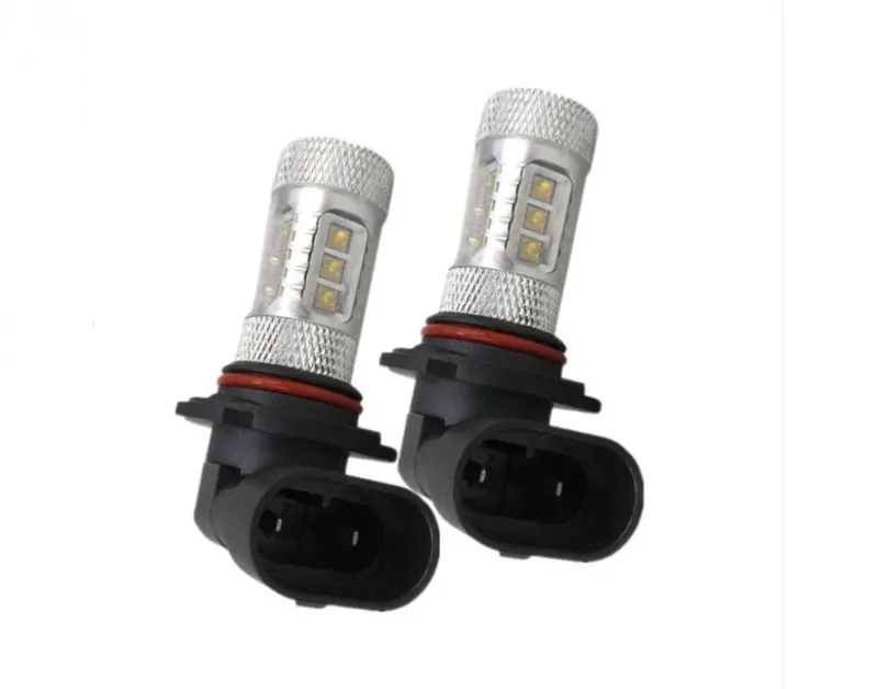 2 броя Hb4 ХБ4 9006 Лед Led Диодни Крушки С Лупа За Халогени - 0