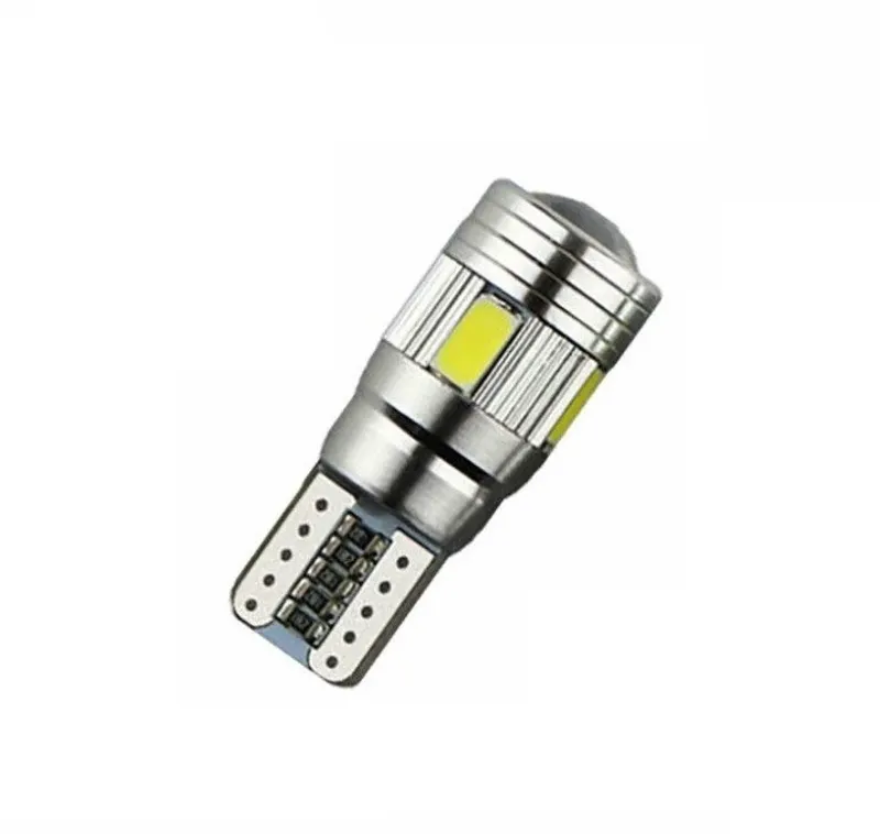 Лед LED Крушкa За Габарит, Т10 W5W LED 6 SMD, Canbus, 12V, Бяла Светлина - 0