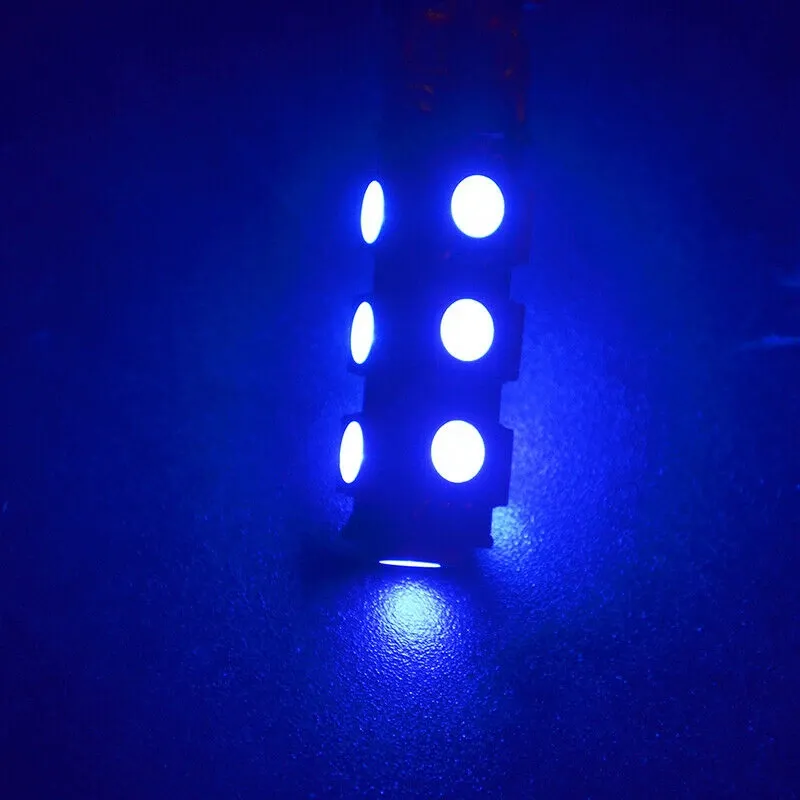 LED Лед Диодни Крушки За Габарит, Т10 W5W, 13 SMD, 12V, Синя, Canbus - Error free , Без грешки - 0