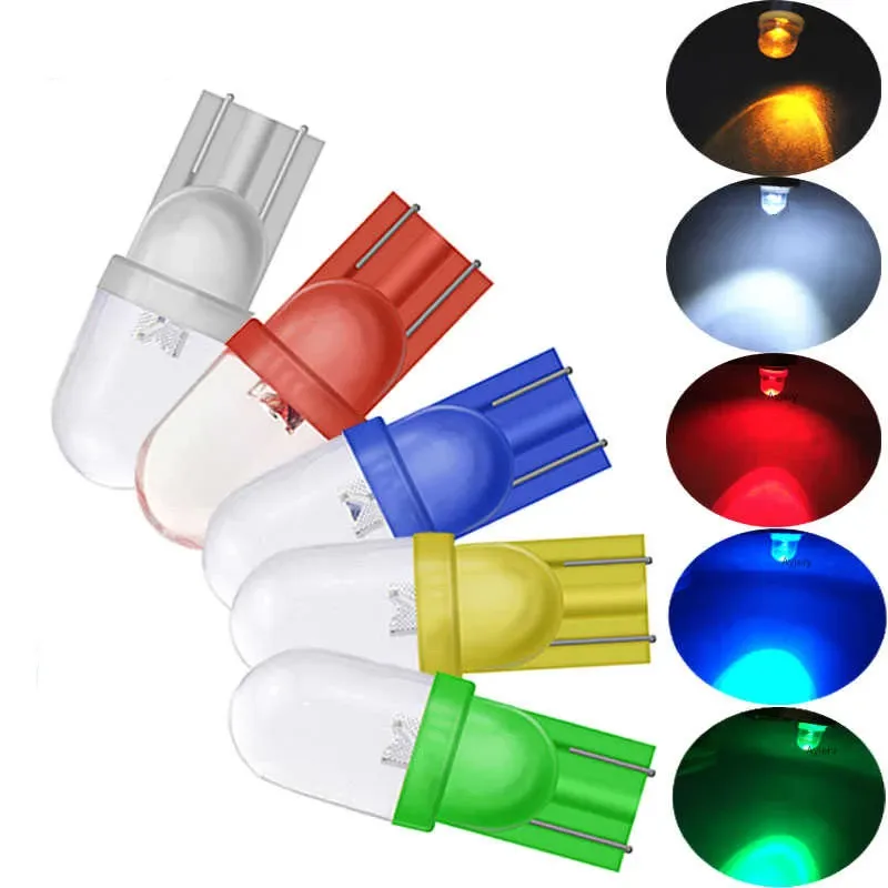 LED Лед Диодни Крушки За Табло, Габарит, Т10 W5W, 1X LED, 12V, 5 Цвята Светлина - 0