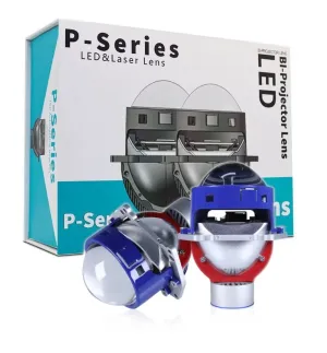 Комплект от 2бр. Bi-LED диодни лупи за вграждане във фарове с къси и дълги светлини 3 инча 130W 8000lm 12V +500% Яркост