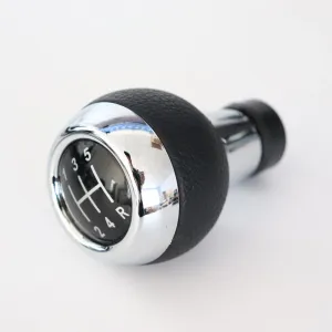 Топка за Скоростен Лост, Еко Кожа, Хром, За Мини Купър Mini Cooper R55 R56 R57 R59 F55 F54