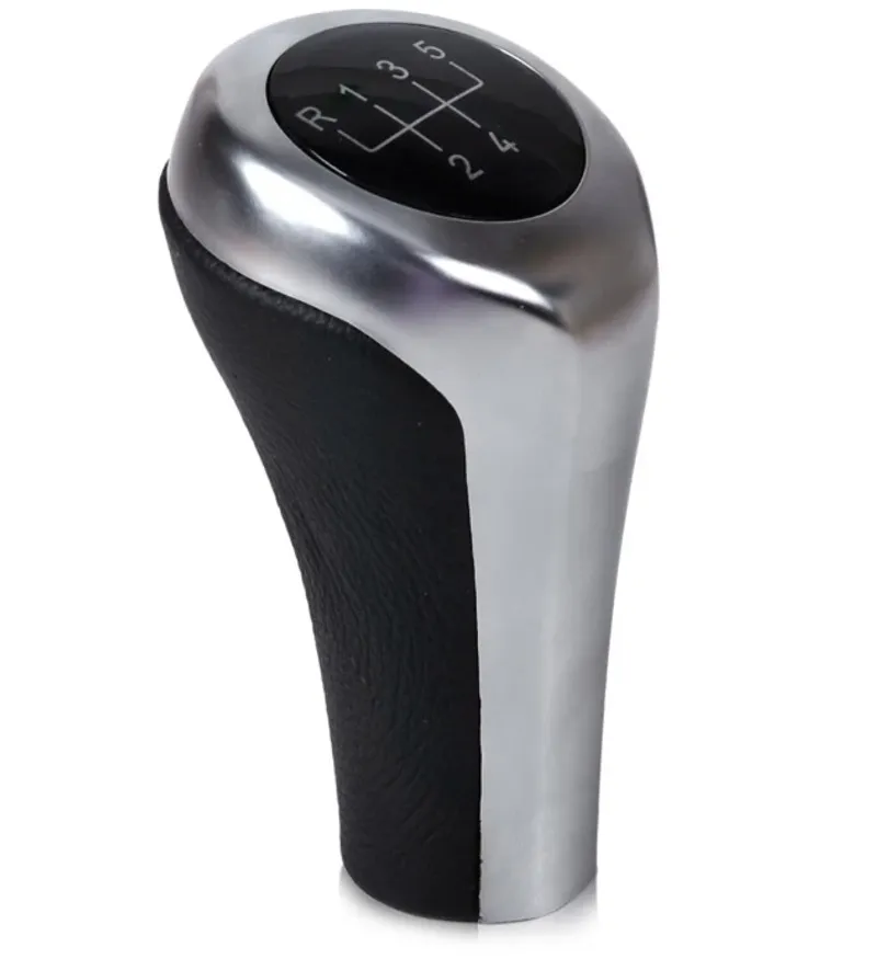 Кожена Лукс Топка за скоростен лост За BMW БМВ X1 X3 X5 E53, E83, E81, E82, E87,E90, E91, E92,E60, E61,E63 5 скорости - 0