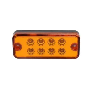 Оранжев LED Габарит / Светлина / Токос, с 8 диода - 12V - 99mm x 40mm