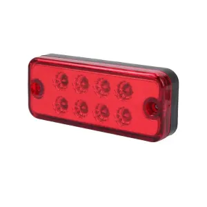 Червен LED Габарит / Светлина / Токос, с 8 диода - 24V - 99mm x 40mm