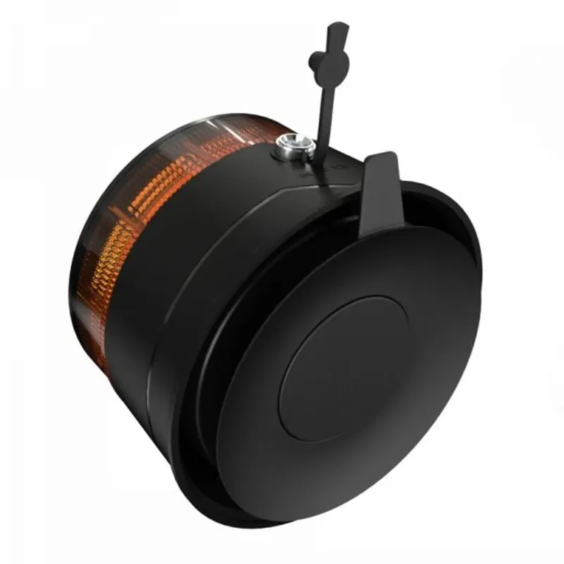 14W Лед Led Безжична Диодна Въртяща се Сигнална Аварийна Лампа Маяк Буркан с ДИСТАНЦИОННО Магнит и Вендуза за Пътна Помощ Платформа и др.12V - 24V - 0