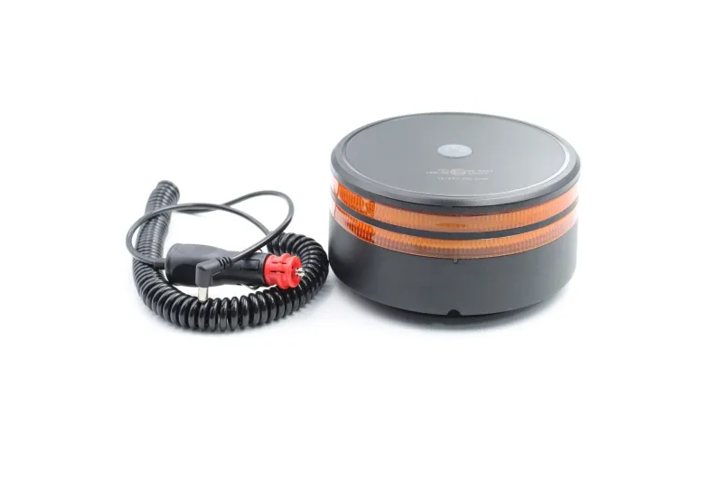 Лед Led Безжична Диодна Сигнална Аварийна Лампа Маяк Буркан с Магнит и Вендуза за Пътна Помощ Платформа и др.12V - 24V - 0