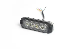 4 LED ЛЕД Жълта Аварийна Сигнална Лампа Блиц Светлина Мигаща За Пътна Помощ Платформа и др. 12-24V