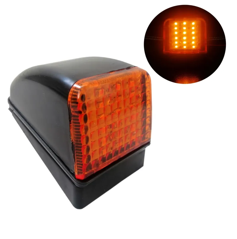 LED Оранжев габарит 24V за кабина на камион Волво VOLVO FH FL FH12 покрив - 0