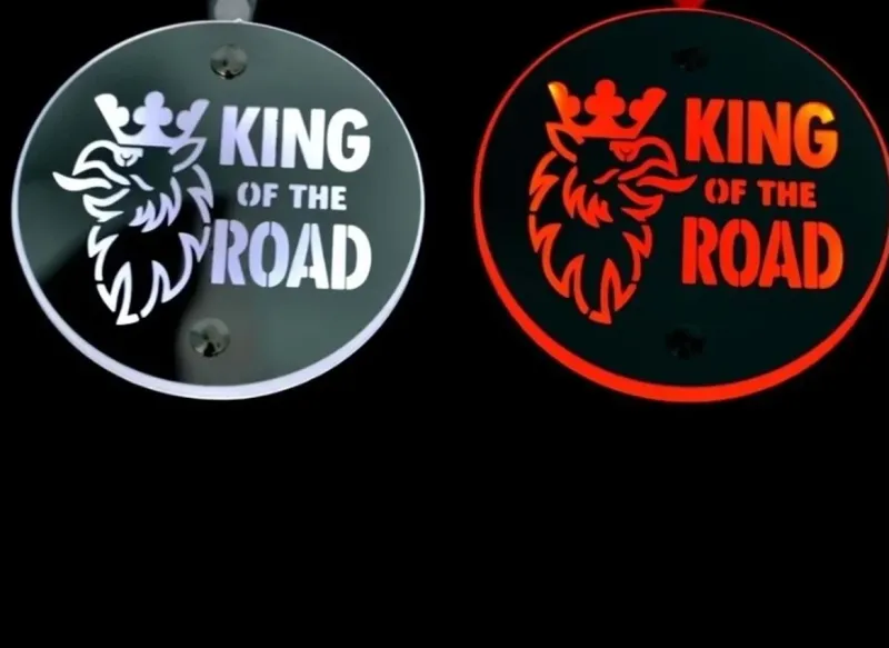 Комплект от 2бр Светодиодни LED Лед Габарити Обеци 24V бяло-червено King - 0