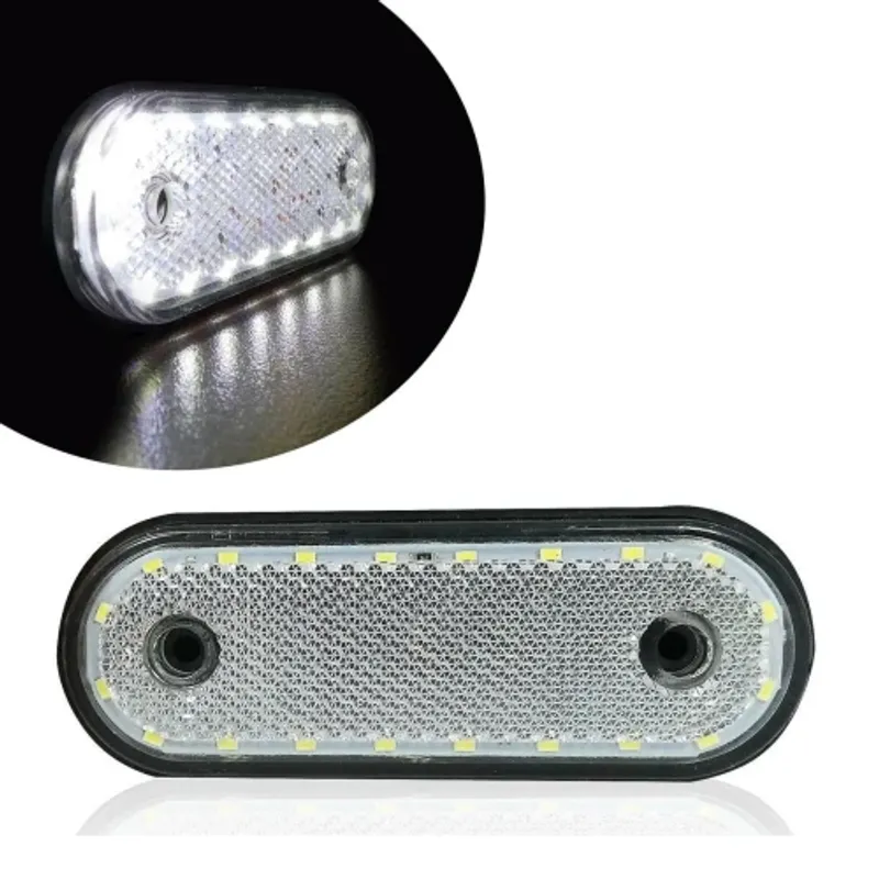 Бял LED Габарит, 20 Диода - 12V - 0