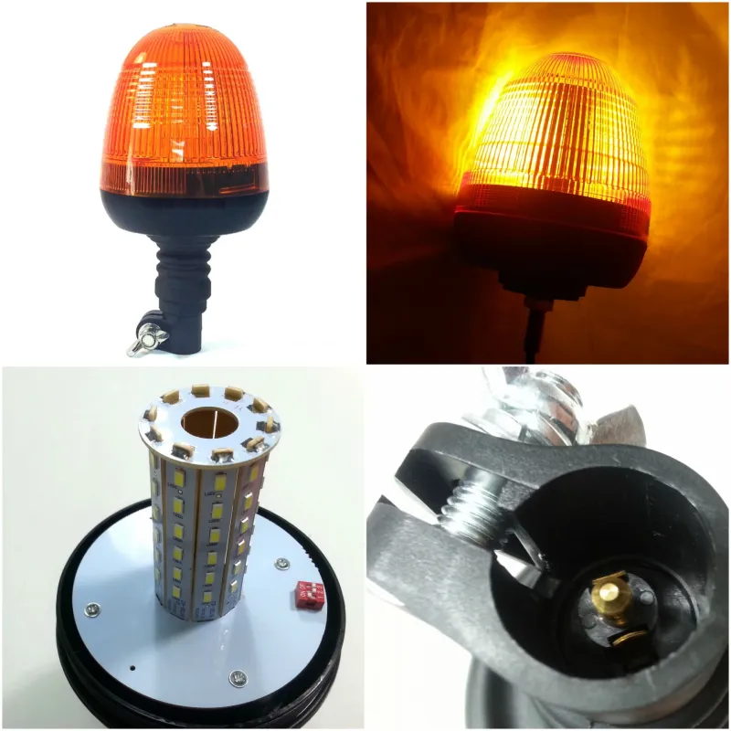 LED ЛЕД Аварийна/сигнална лампиа Маяк буркан 12/24V - 0