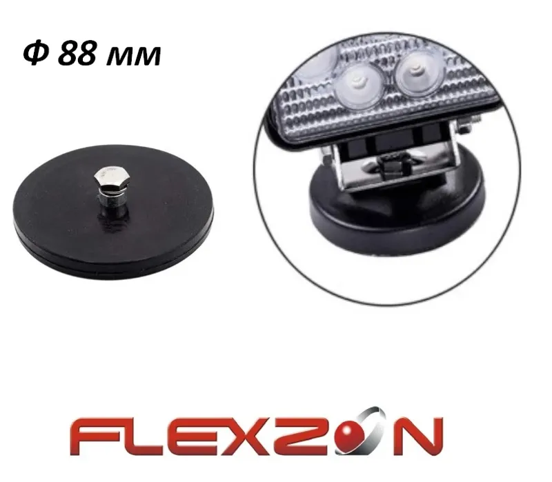 88 мм Магнитна Стойка Магнит За Лед Led Диодна Лампа Фар Диоден Бар - 0