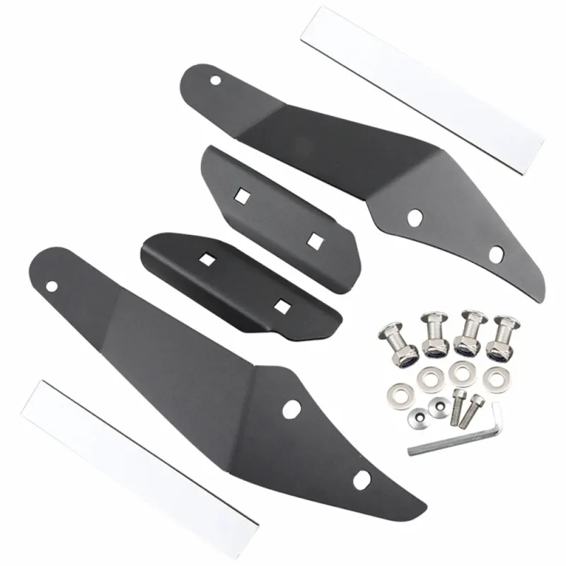 Комплект Стойки за Извит Led Лед Диоден Бар Крепежни Скоби за монтаж на предното стъкло за Offroad Джип Джипове Nissan Patrol Y61 Toyota Landcruiser 80 - 0