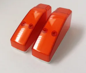 ЛЕД LED Светодиоден оранжев жълт габарит за кабина на камион 12V - 24V за таван 14 х 4 х 6 cm