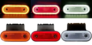 LED Диоден Габарит Със Стойка Бял Червен Жълт Маркер Е-Mark Неон Ефект 12V-24V