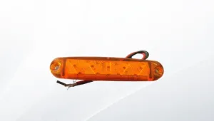 ЛЕД LED Оранжев Диоден Маркер Габарит Токос със 15 светодиода за камион ремарке бус ван каравана платформа 12V-24V MAR809