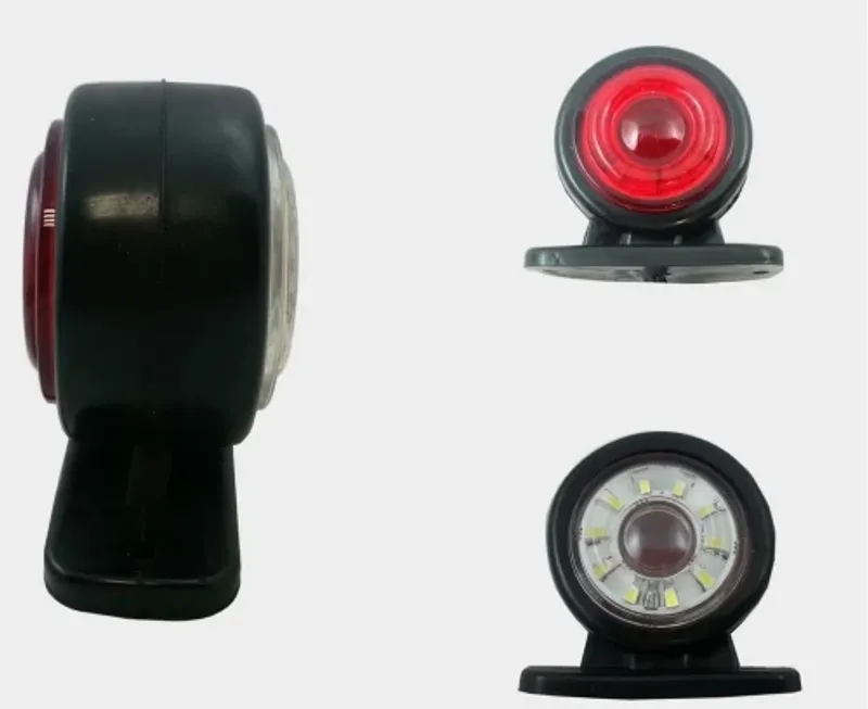 1 Брой, 24V LED Маркер Рогче Странична габаритна светлина Въртяща се лампа за Камион Ремарке Платформа Iveco Scania Man Daf Volvo - 0