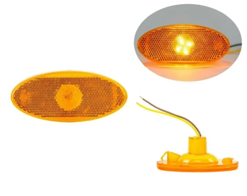 LED Светодиоден Габарит Маркер Токос Оранжев 12V за Renault Master Mk3 Рено Мастер МК3 Опел Мовано Opel Movano Mk2 2010+ - 0