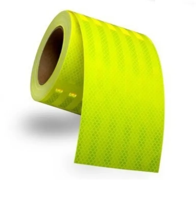 Светлоотразителна рефлекторна самозалепваща се лента фолио с висока фотометрична мощност 5 m x 5 cm зелена - 0