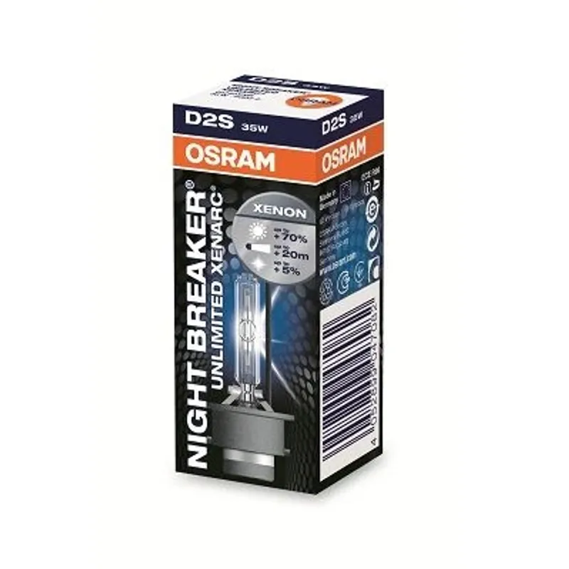 1 брой Крушка за автомобилен фар Xenon Osram DS2 Night Breaker Unlimited, up to 70%, 35W - 0