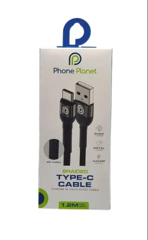Кабел Phone Planet USB Type-C 1.2m