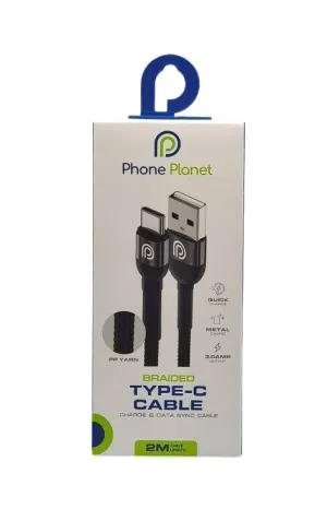 Кабел Phone Planet USB Type-C 2m