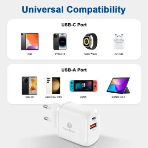 Адаптер Phone Planet 220V A+C white