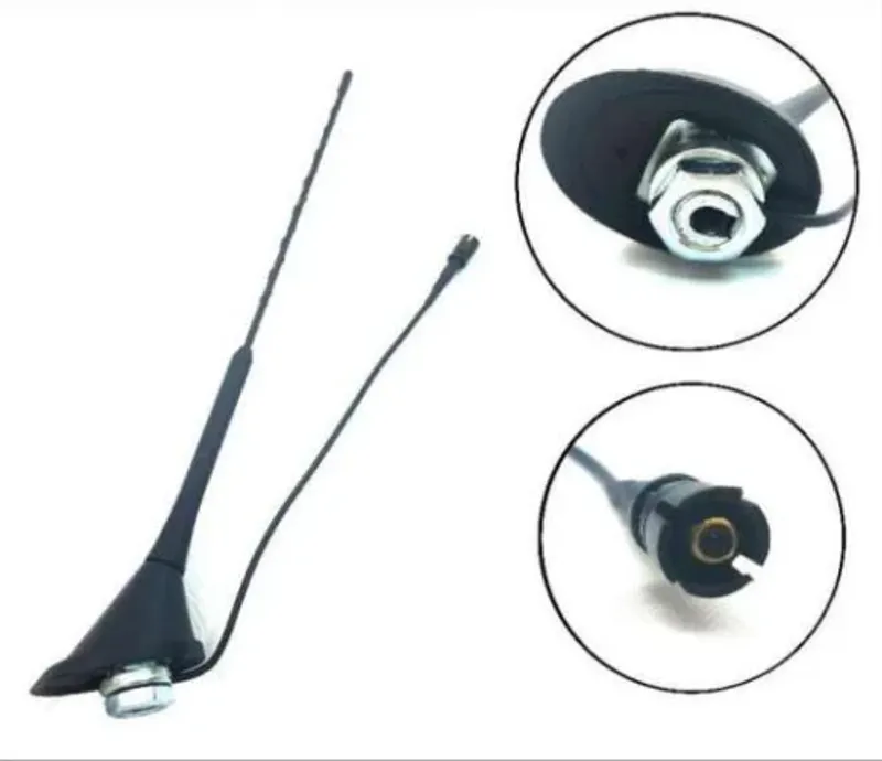 41см AM/FM радио антена за монтаж върху покрив за Volkswagen Фолксваген VW Golf 4 5 Jetta Bora Passat B5 и B5.5 Lupo Polo 6N2 и 9N New Beetle Sharan 00-04 T4 96-03 - 0