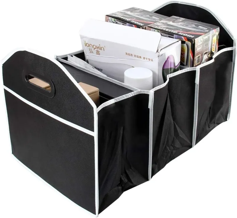 Сгъваем органайзер за автомобил с 3 отделения 55см х 33 см - 0