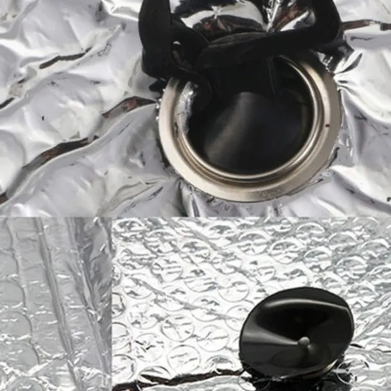 Автомобилен сенник за предно стъкло тип хармоника двулицев с вакуумно закрепване 130х60 cm - 0