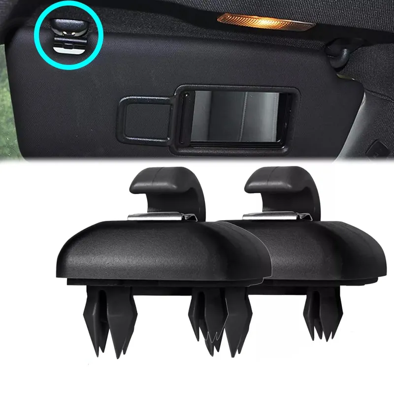 Комплект от 2бр. щипка държач за сенник за VW Audi Skoda черна - 0