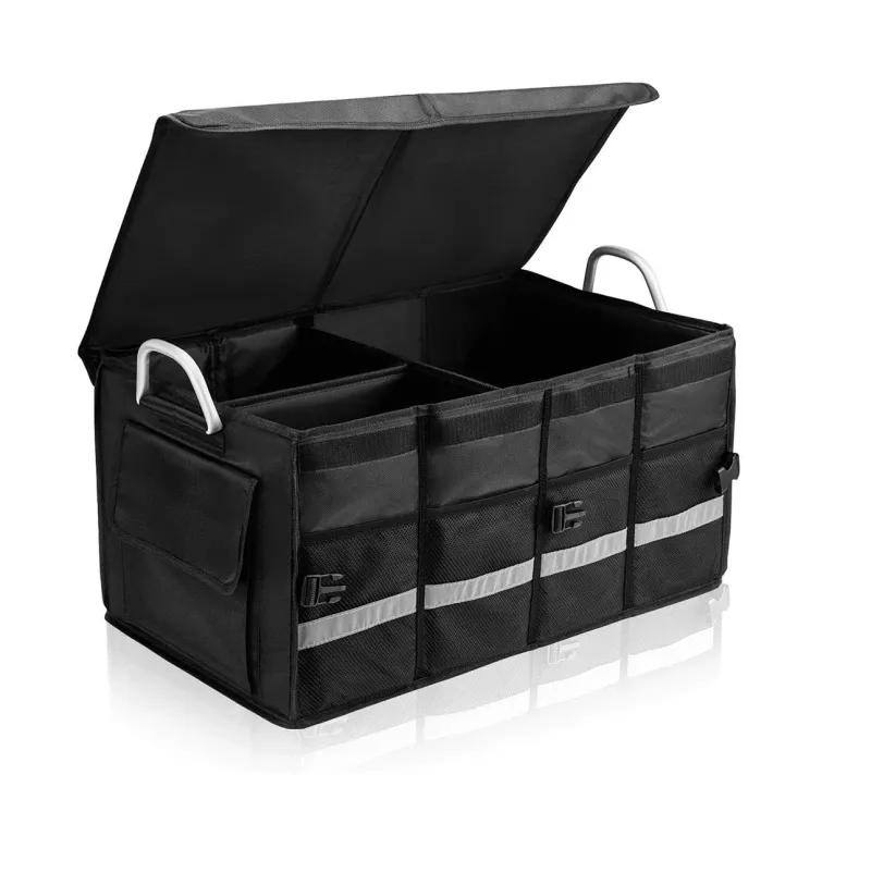 Многофункционален органайзер за багажник водоустойчив сгъваем с алуминиеви дръжки - 0