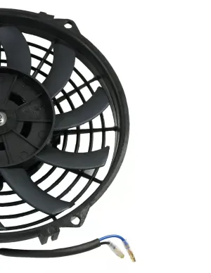 Универсален електрически вентилатор перка за радиатор – 9 инча (23 см), 12V, 80W, ABS и стомана, безшумен