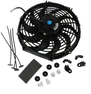 Универсален електрически вентилатор перка за радиатор - 12 инча (30см.), 12V, 80W, ABS и стомана, безшумен