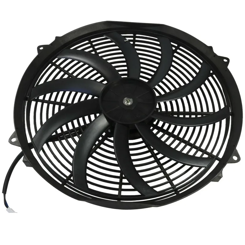 Универсален електрически вентилатор перка за радиатор – 16 инча(41см), 12V, 160W, ABS и стомана, безшумен - 0